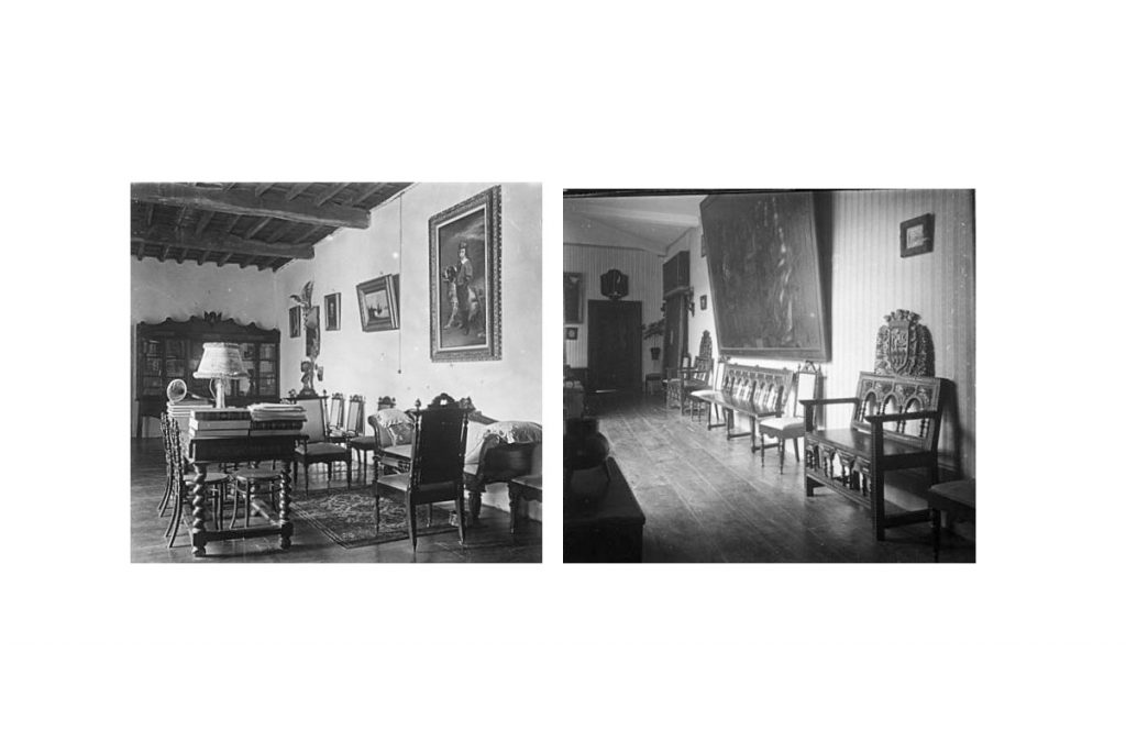 Interiores del Palacio del Conde de la Vega del Sella en la colección del Conde de Polentinos
