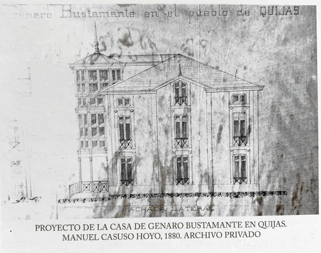 Plano de una casa en Quijas similar a la casa de indianos la venta en Pendueles