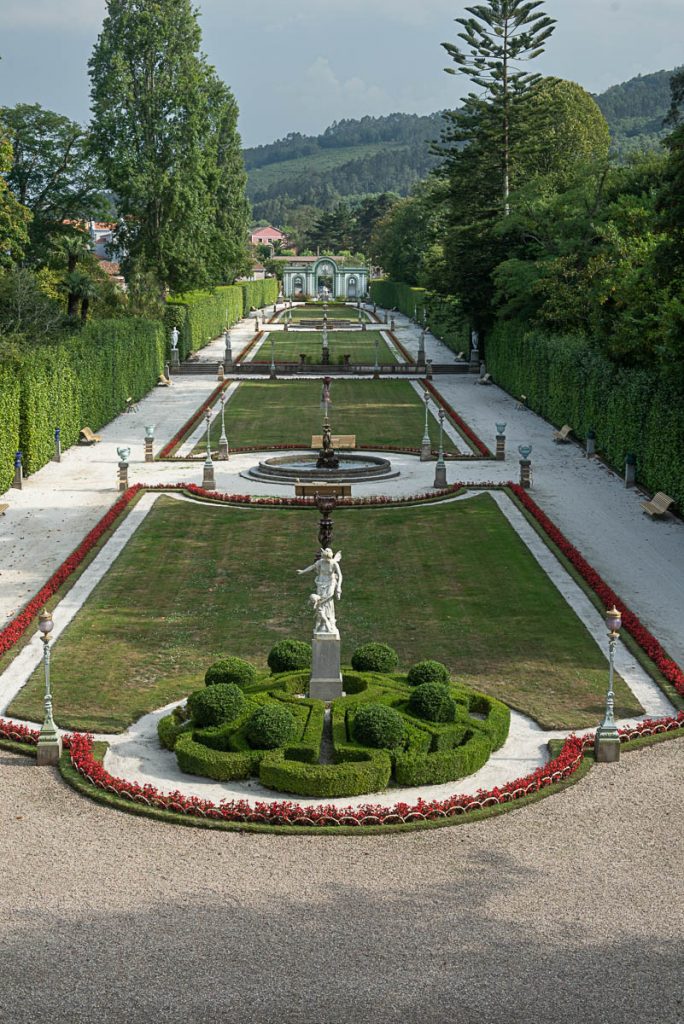 el jardín francés en la Quinta de Selgas